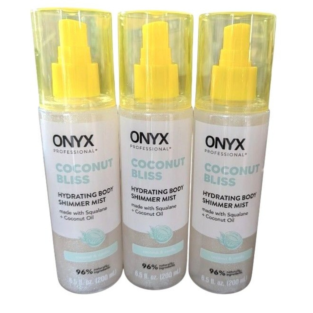 3X ONYX Professional Hydrating Shimmer Body Mist Coconut Bliss 6.5 floz